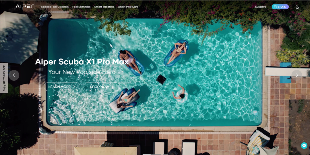 中国泳池清洁机器人品牌Aiper年营收30亿！无线产品全球销200万台，覆盖45国