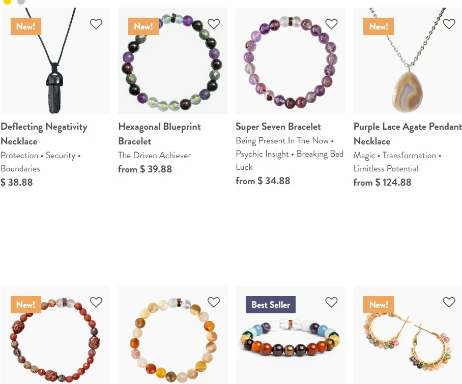 图片 东方神秘力量出海成功:Energy Muse水晶手链卖50美元 自然搜索流量占9成