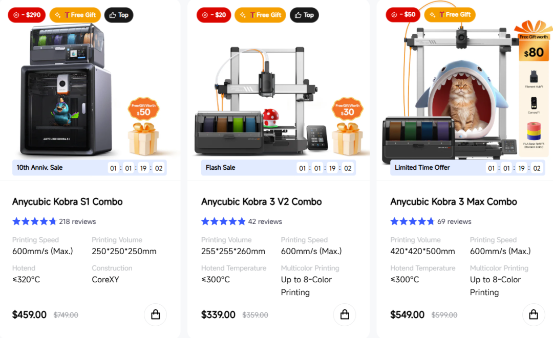 中国3D打印品牌Anycubic全球热销：转型整机研发，专利超400件，海外销量破百万台