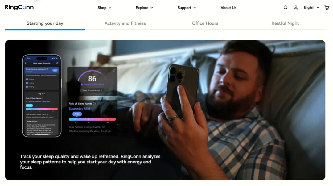 图片 智能指环赛道崛起:Ringconn年收破千万美元,睡眠运动监测功能撬动健康穿戴市场