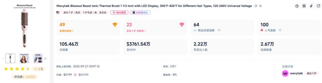 图片 3年8.7亿,中国卷发棒在美国卷出了新高度