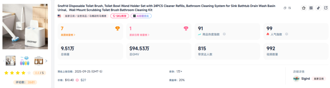 月销110000+！10月TikTok爆品之王竟是它？