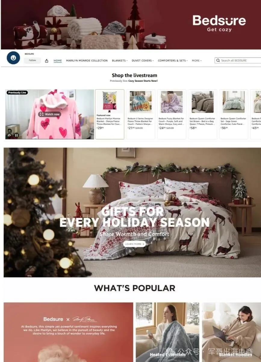 图片 Bedsure黑五狂赚数百万美元!家居品牌TikTok爆单3招,2025攻略直接抄