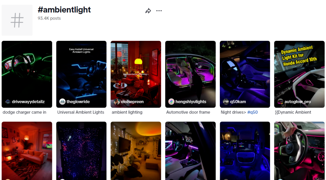 10亿曝光！TikTok情绪照明风口下的光纤灯爆款逻辑
